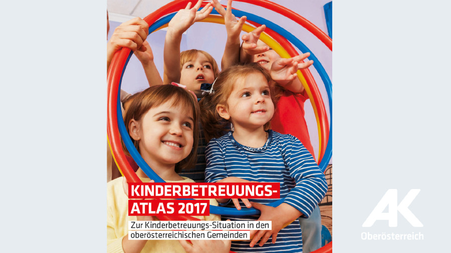Broschüren-Cover Kinderbetreuungsatlas © -, Arbeiterkammer Oberösterreich Broschüren-Cover Kinderbetreuungsatlas © -, Arbeiterkammer Oberösterreich