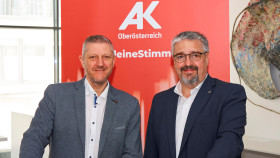 v.l.n.r. AK-Bezirksstellenleiter Bruno Kamraner und AK-Präsident Andreas Stangl
