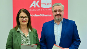 AK-Bezirksstellenleiterin Mag. Margit Göbl und AK-Präsident Andreas Stangl