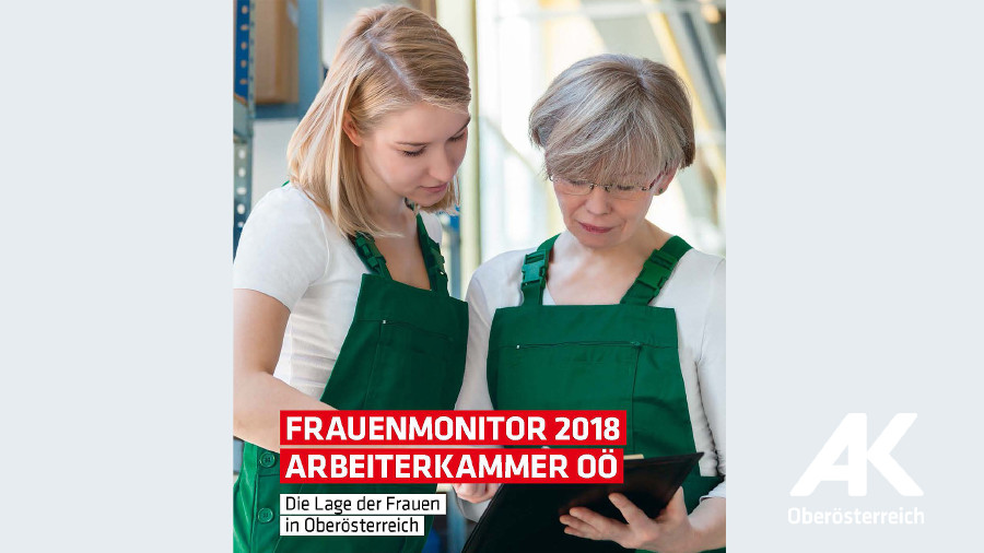 Broschüren-Cover Frauenmonitor 2018 © -, Arbeiterkammer Oberösterreich Broschüren-Cover Frauenmonitor 2018 © -, Arbeiterkammer Oberösterreich