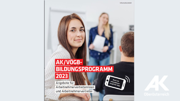 AK/VÖGB-Bildungsprogramm 2023 © -, Arbeiterkammer Oberösterreich