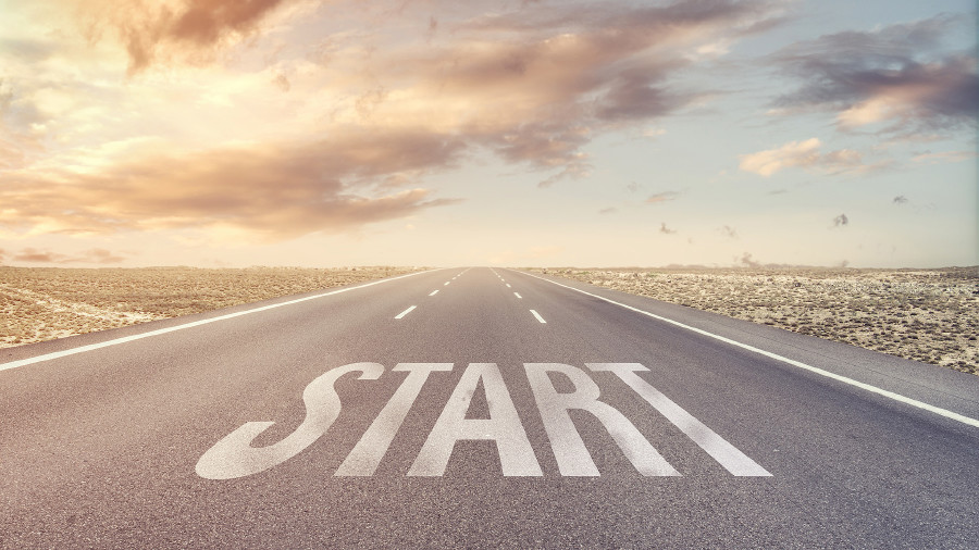 Straße mit "Start" © Sondem , stock.adobe.com
