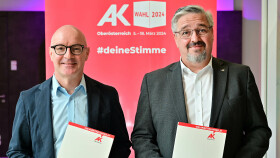 AK-Bezirksstellenleiter Mag. Christian Breyer und AK-Präsident Andreas Stangl
