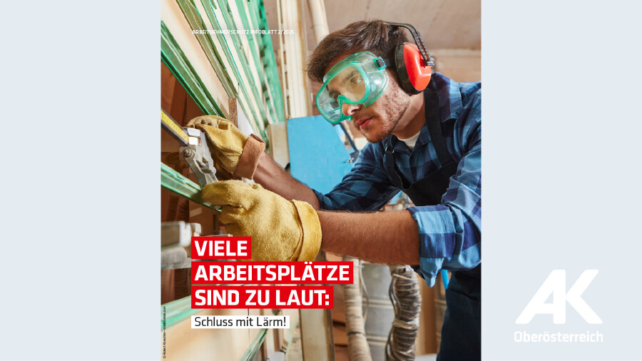 Broschüre: Viele Arbeitsplätze sind zu laut