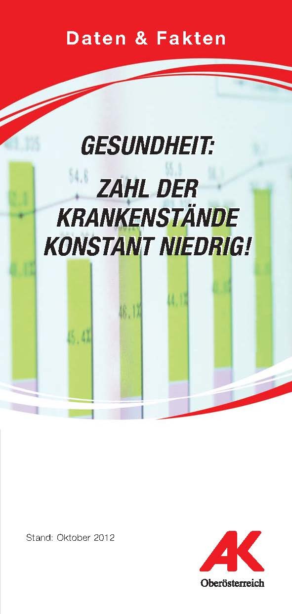 Zahl der Krankenstände konstant niedrig! © AKOÖ, AKOÖ Zahl der Krankenstände konstant niedrig! © AKOÖ, AKOÖ