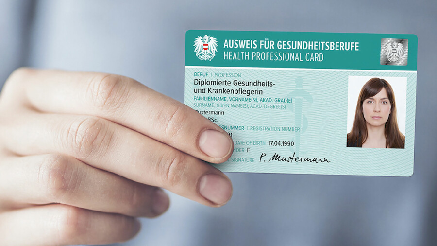 Ausweis für Gesundheitsberufe