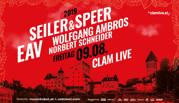 Plakat Seiler & Speer | EAV © -, www.clamlive.at Plakat Seiler & Speer | EAV © -, www.clamlive.at