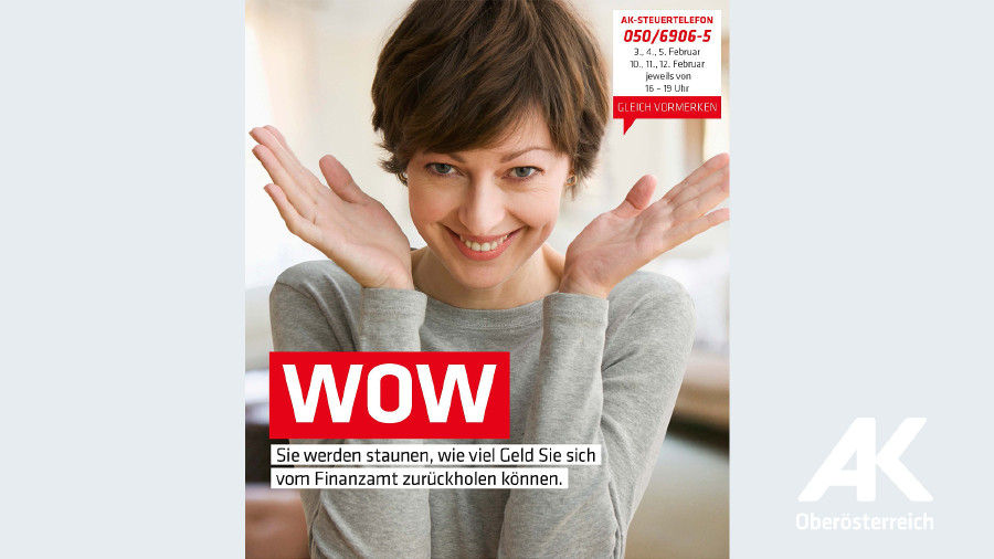 Broschüre WOW © -, Arbeiterkammer Oberösterreich Broschüre WOW © -, Arbeiterkammer Oberösterreich
