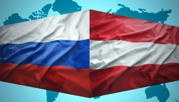 © luzitanija, stock.adobe.com Fahnen von Österreich und Russland © luzitanija, stock.adobe.com