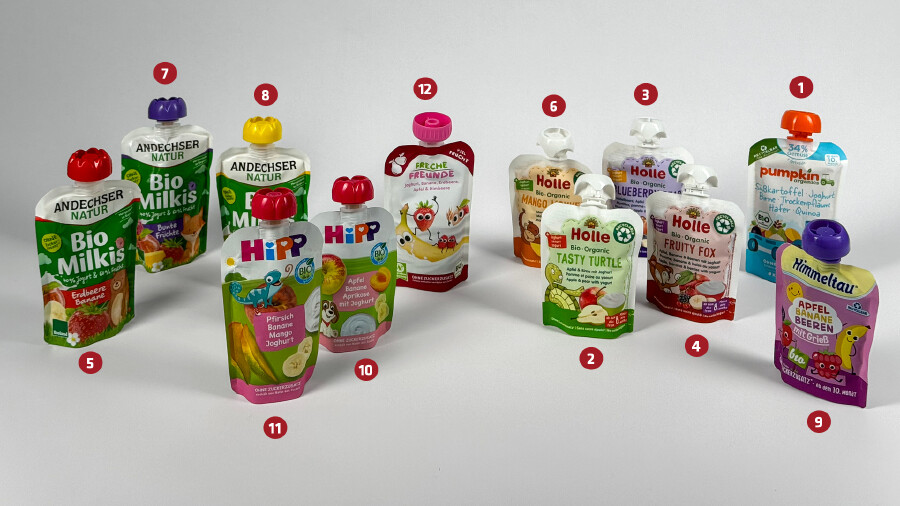 Produkttest Quetschis: Andechser Natur, Hipp, Freche Freunde, Holle, Himmeltau und Pumpkin im Vergleich