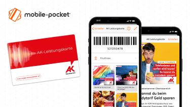 AK-Leistungskarte auf mobile pocket