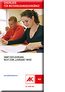 Checkliste Weiterbildungslehrgänge © AK Wien, AK Wien Checkliste © AK Wien, AK Wien