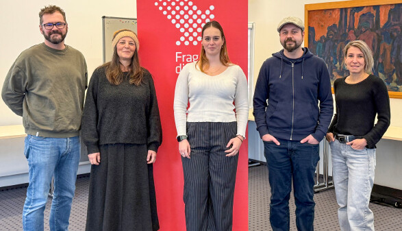  Andreas Reiter (Institut f&uuml;r Suchtpr&auml;vention/ pro mente O&Ouml;), Gertrud Mayrhuber (BFI Jugendcoaching Braunau), Hannah M&uuml;hlberger (AK O&Ouml;), Patrick H&auml;user und Tamara Kaiser (Verein ISI Streetwork)