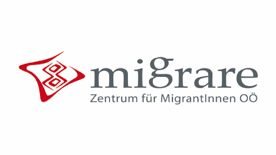 Logo migrare © -, migrare - Zentrum für MigrantInnen OÖ Logo migrare