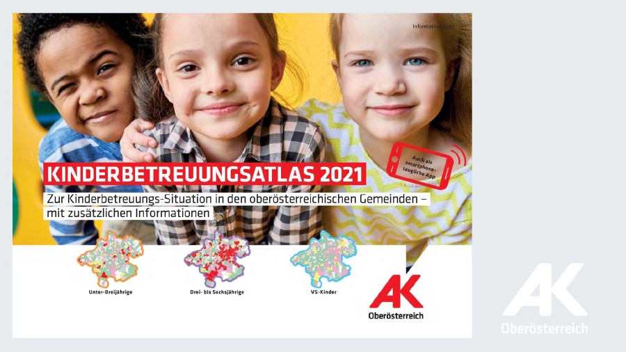 Kinderbetreuungsatlas © -, AK OÖ Kinderbetreuungsatlas © -, AK OÖ