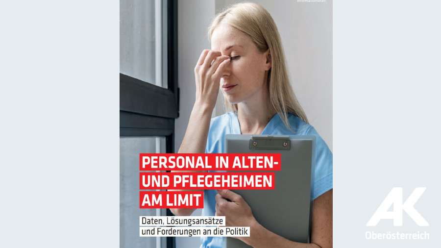 Verzweifelte Pflegerin © -, Arbeiterkammer Oberösterreich