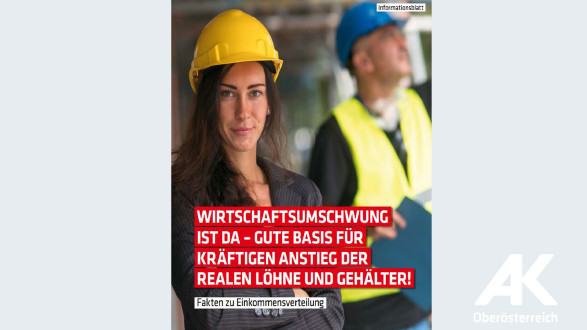 Wirtschaftsumschwung ist da © -, Arbeiterkammer Oberösterreich