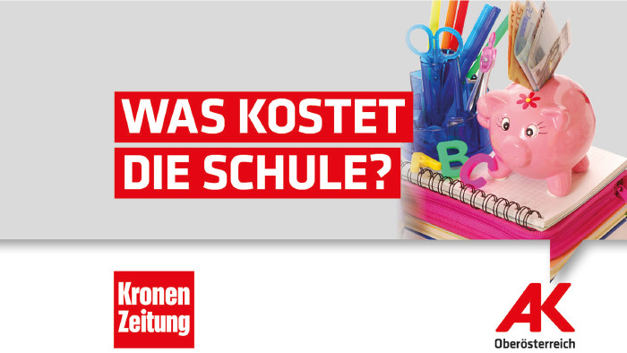 Online-Umfrage: Was kostet die Schule? © -, Arbeiterkammer Oberösterreich Online-Umfrage: Was kostet die Schule? © -, Arbeiterkammer Oberösterreich