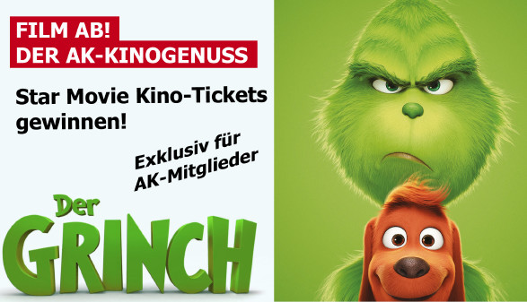 Gewinnspiel Film Ab: Der Grinch © -, star movie / ak oö Gewinnspiel Film Ab: Der Grinch © -, star movie / ak oö